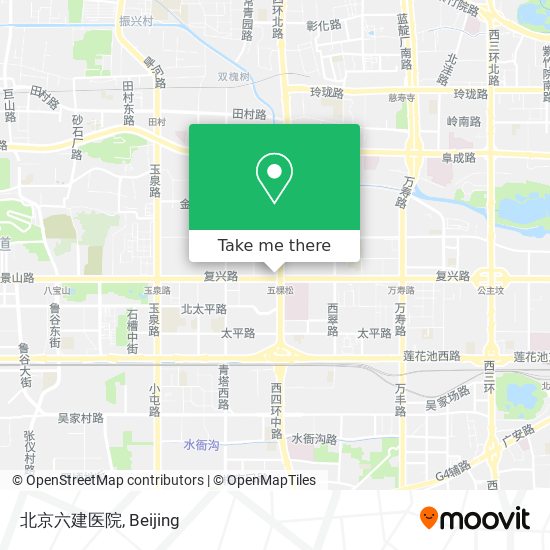 北京六建医院 map