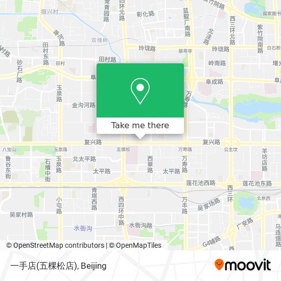 一手店(五棵松店) map
