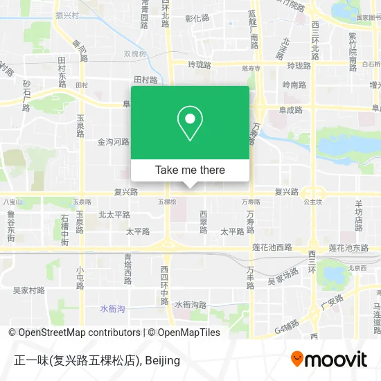 正一味(复兴路五棵松店) map