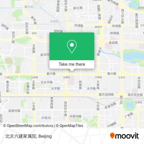 北京六建家属院 map
