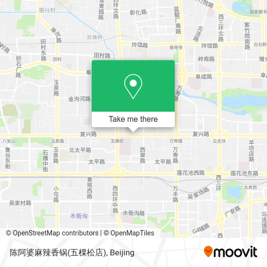 陈阿婆麻辣香锅(五棵松店) map