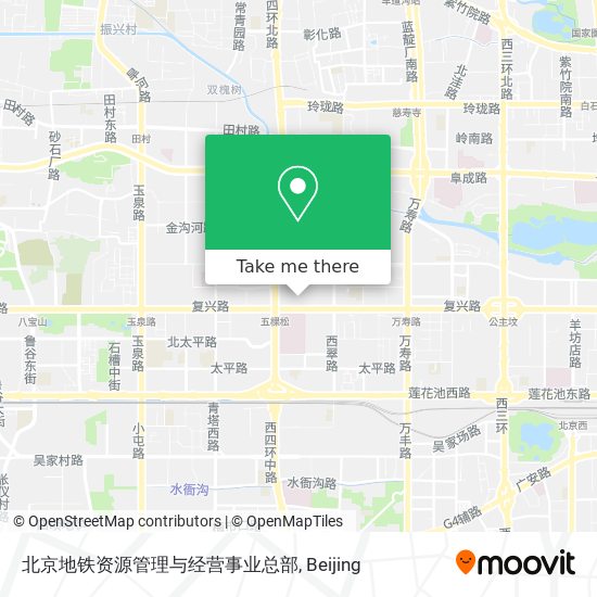 北京地铁资源管理与经营事业总部 map