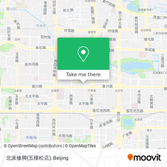 北派修脚(五棵松店) map