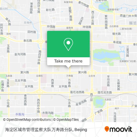 海淀区城市管理监察大队万寿路分队 map
