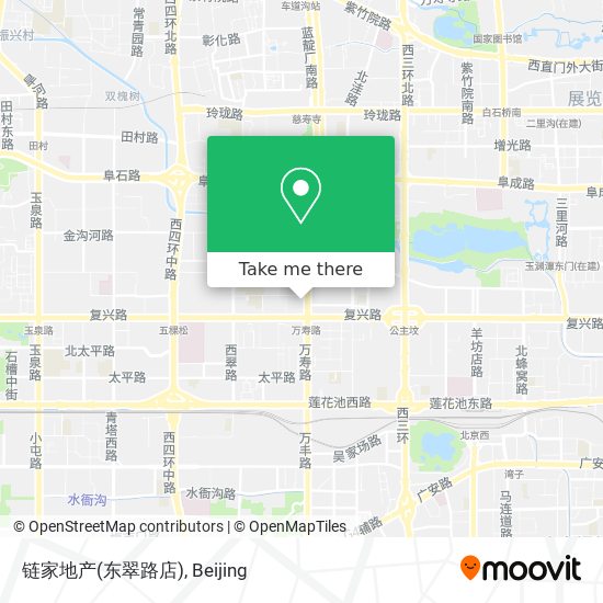链家地产(东翠路店) map