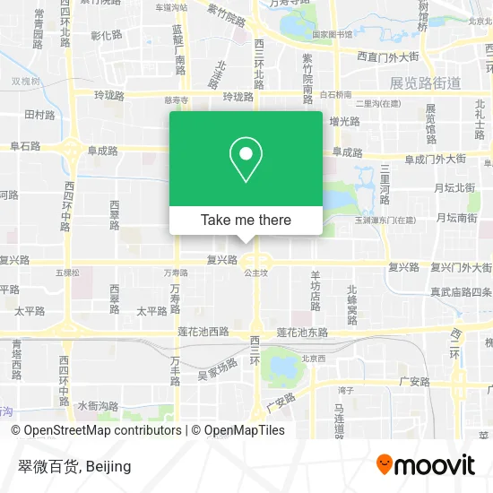 翠微百货 map