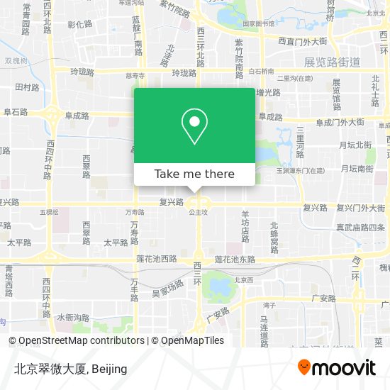 北京翠微大厦 map