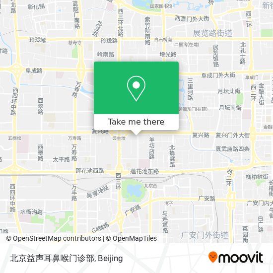 北京益声耳鼻喉门诊部 map