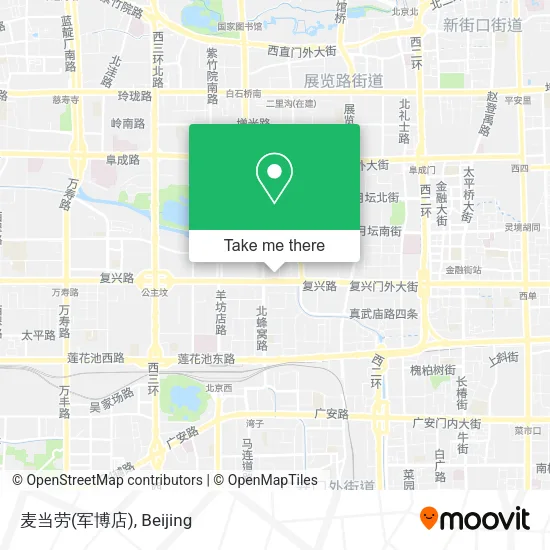 麦当劳(军博店) map
