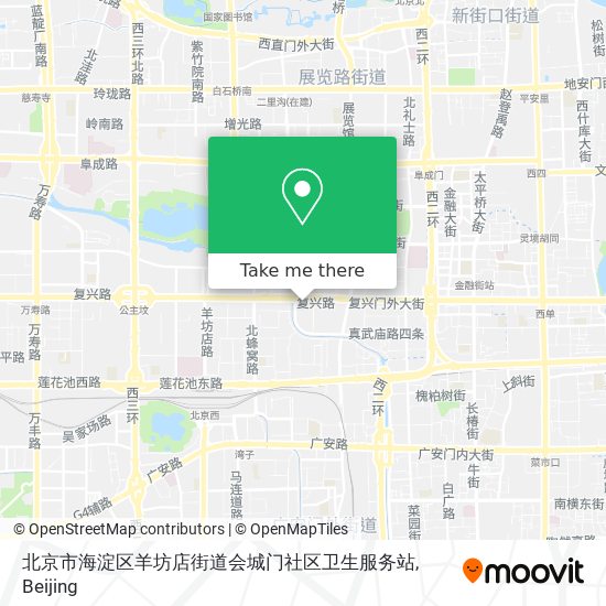 北京市海淀区羊坊店街道会城门社区卫生服务站 map