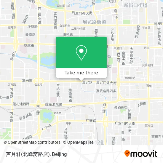 芦月轩(北蜂窝路店) map