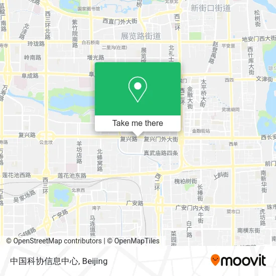 中国科协信息中心 map