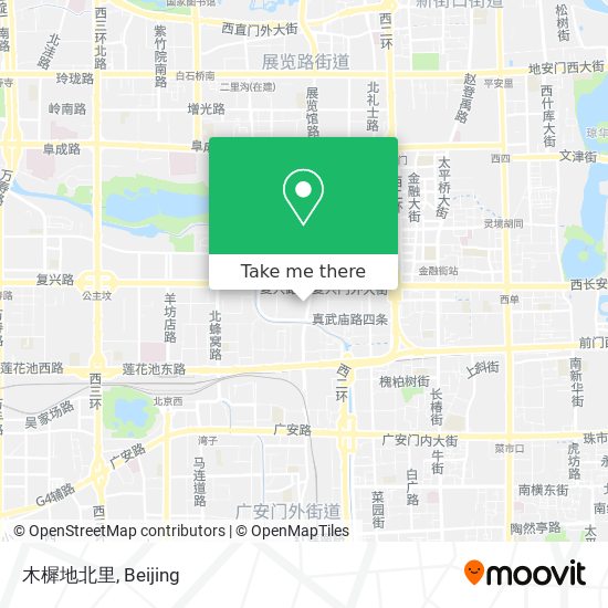 木樨地北里 map