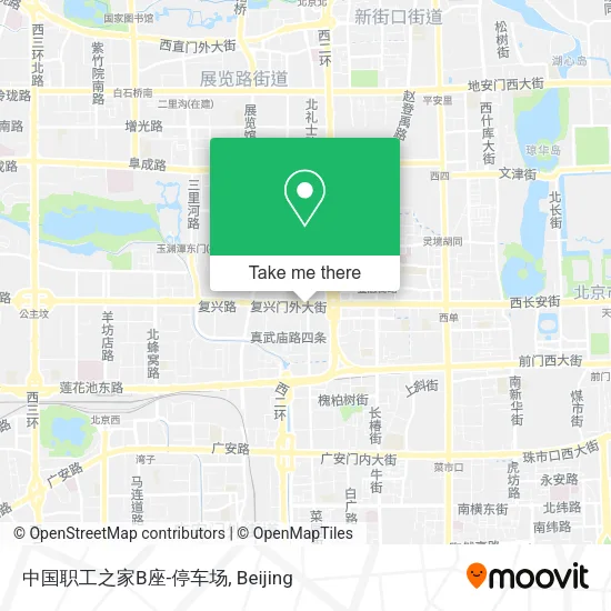 中国职工之家B座-停车场 map