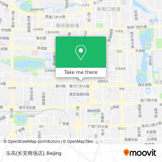 乐高(长安商场店) map