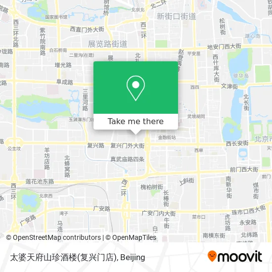 太婆天府山珍酒楼(复兴门店) map