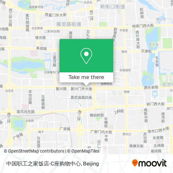 中国职工之家饭店-C座购物中心 map