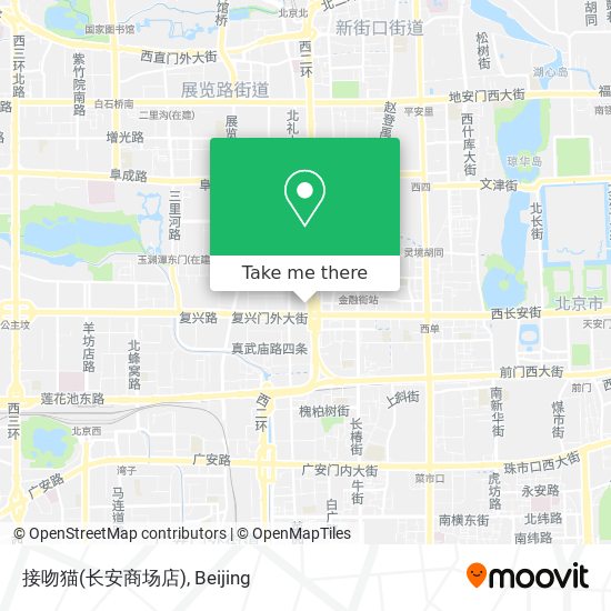 接吻猫(长安商场店) map