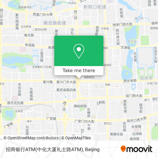 招商银行ATM(中化大厦礼士路ATM) map