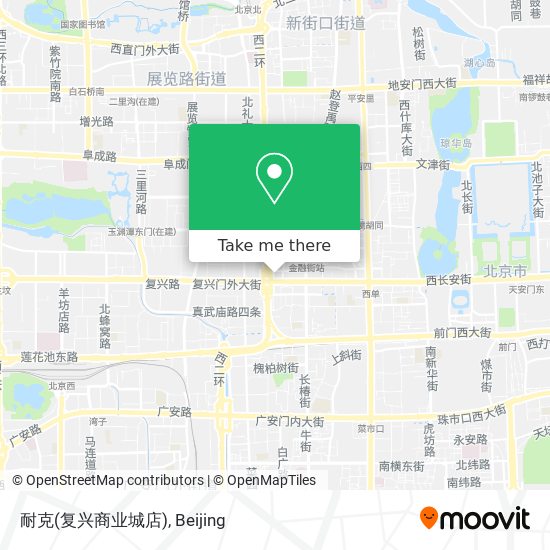 耐克(复兴商业城店) map