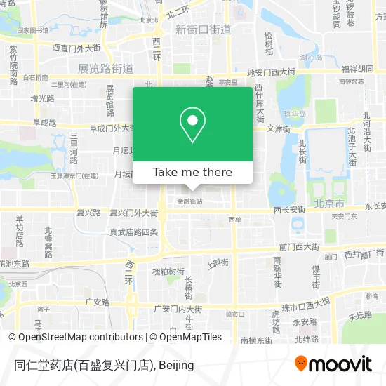 同仁堂药店(百盛复兴门店) map