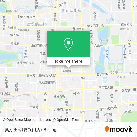 奥婷美容(复兴门店) map