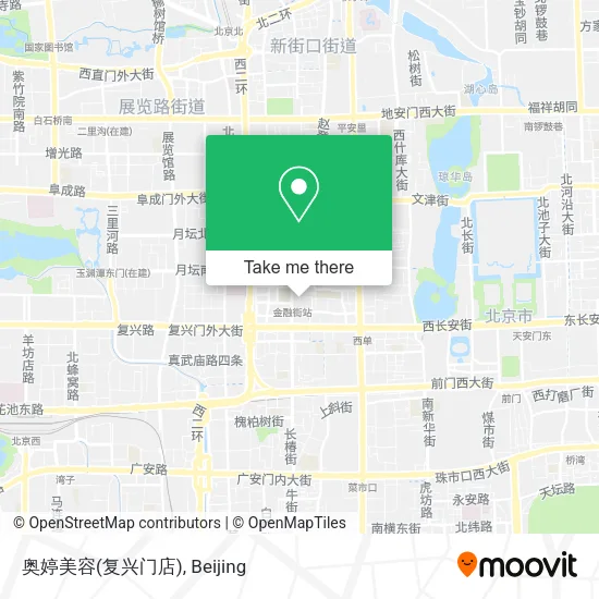 奥婷美容(复兴门店) map