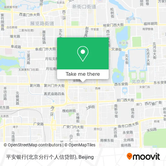 平安银行(北京分行个人信贷部) map