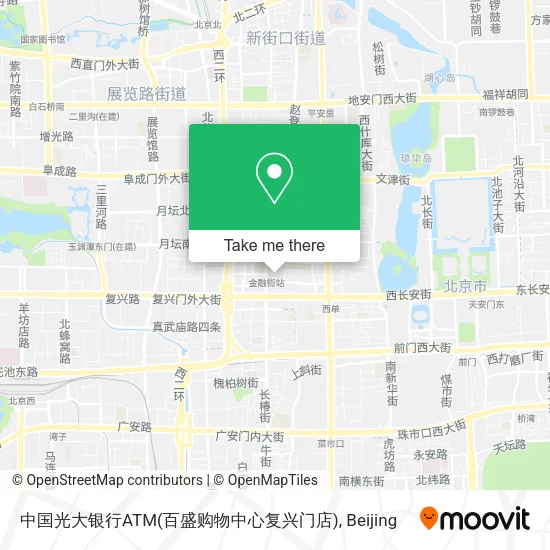 中国光大银行ATM(百盛购物中心复兴门店) map