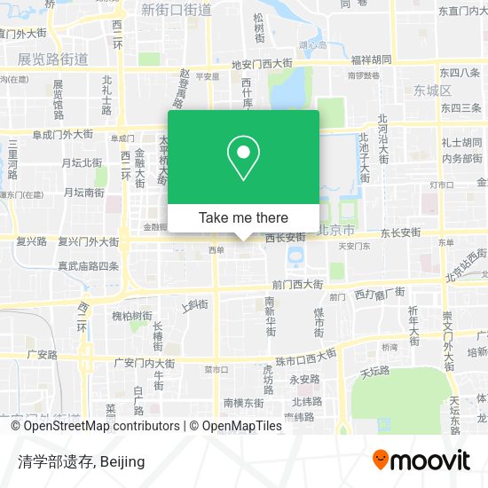 清学部遗存 map