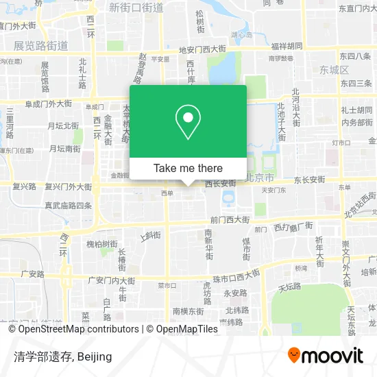 清学部遗存 map