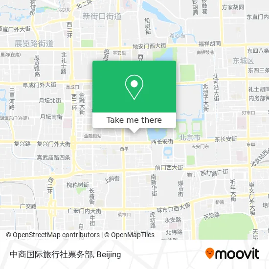中商国际旅行社票务部 map