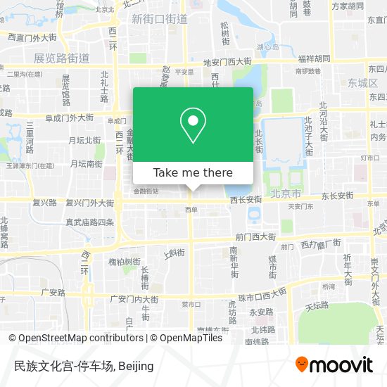 民族文化宫-停车场 map