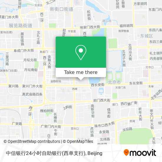 中信银行24小时自助银行(西单支行) map