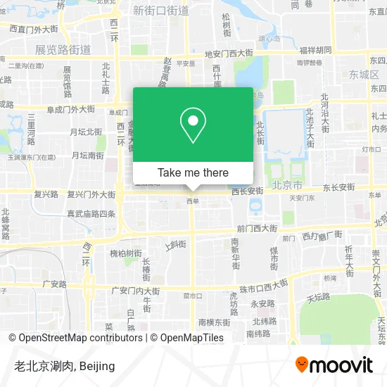 老北京涮肉 map