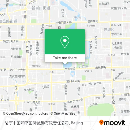 陆宇中国和平国际旅游有限责任公司 map