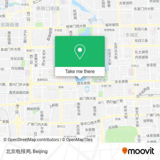 北京电报局 map