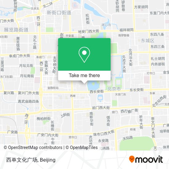 西单文化广场 map