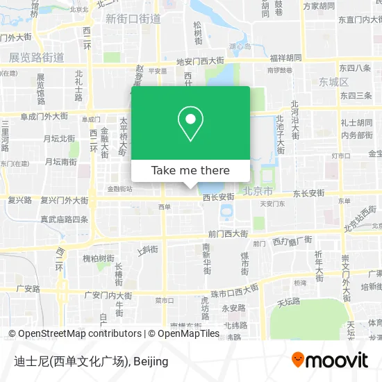 迪士尼(西单文化广场) map