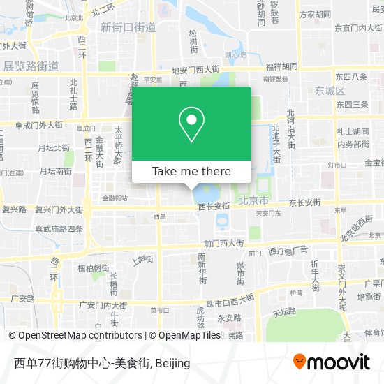 西单77街购物中心-美食街 map
