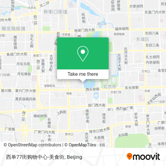 西单77街购物中心-美食街 map