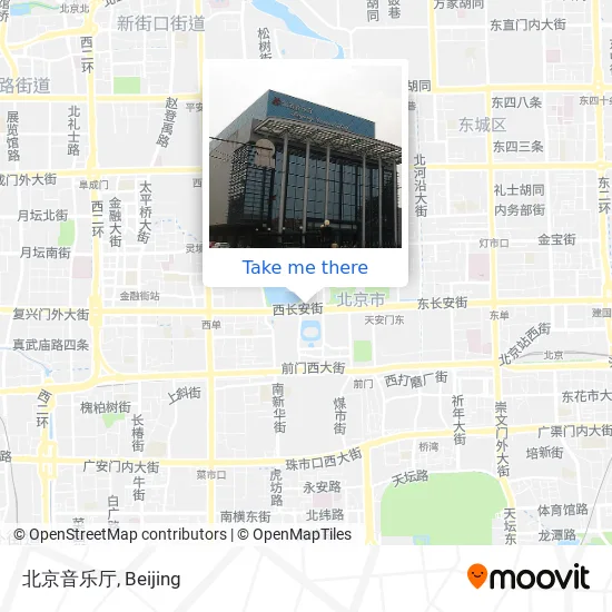 北京音乐厅 map