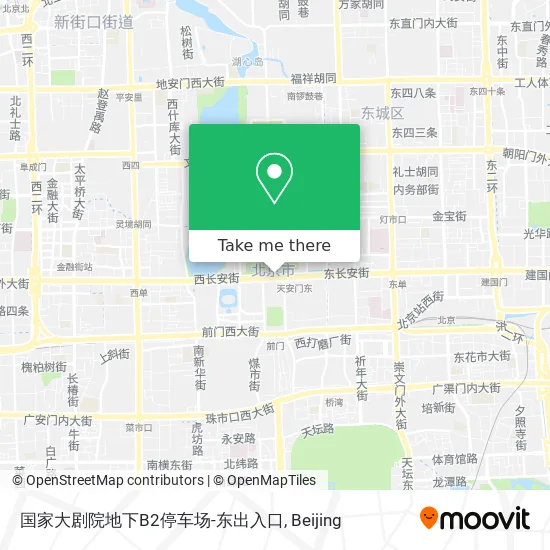 国家大剧院地下B2停车场-东出入口 map