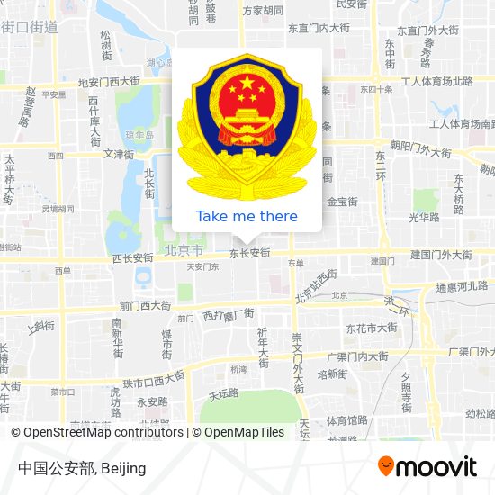 中国公安部 map