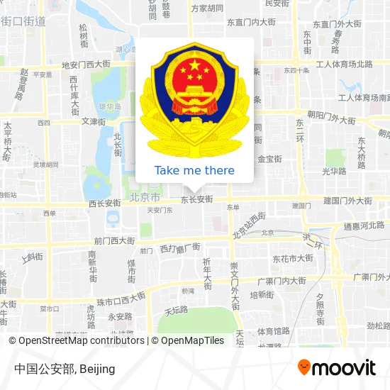 中国公安部 map