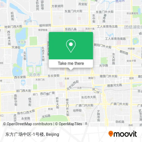 东方广场中区-1号楼 map