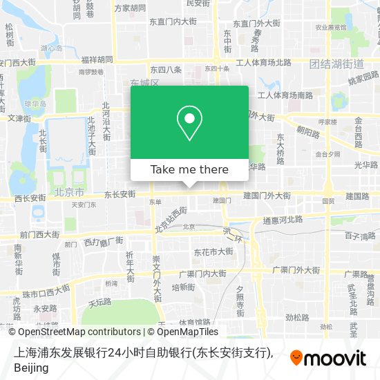 上海浦东发展银行24小时自助银行(东长安街支行) map