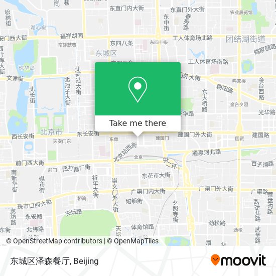 东城区泽森餐厅 map