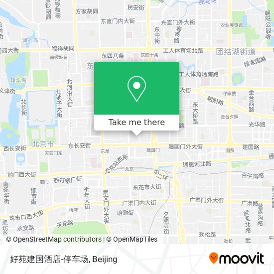 好苑建国酒店-停车场 map