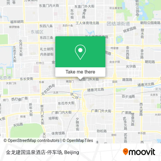 金龙建国温泉酒店-停车场 map